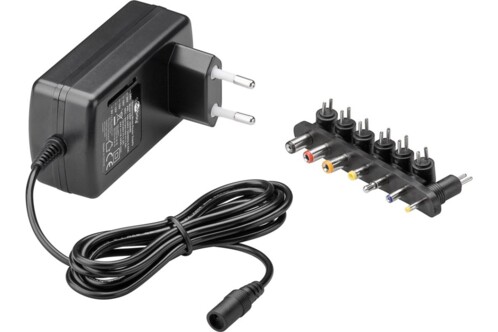 Chargeur secteur universel 24 W avec 7 adaptateurs de la marque Goobay