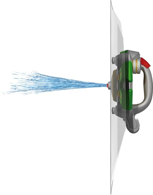 Bouclier avec pistolet à eau intégré Mizumi Difensu