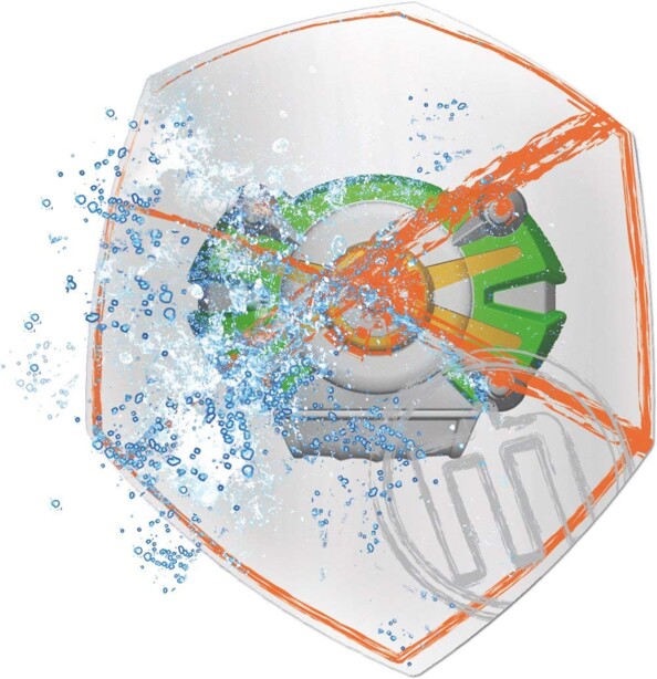 Bouclier avec pistolet à eau intégré Mizumi Difensu