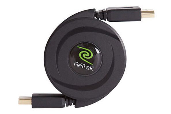 cable hdmi retractable retrak