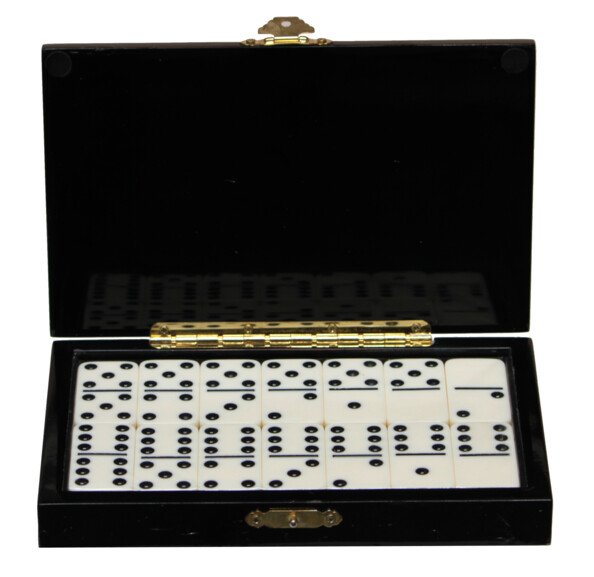 Jeu de Dominos en coffret - Motif Dominos doubles