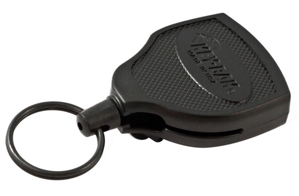 porte clé extensible avec corde kevlar 90 cm super duty key bak avec fixation pince ceinture