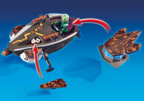 navette avec 2 lance-harpon