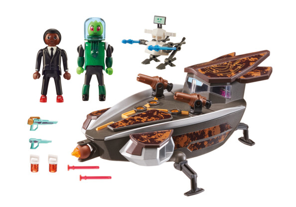 Playmobil Super 4 : La Navette Sykronienne avec Gene 9408