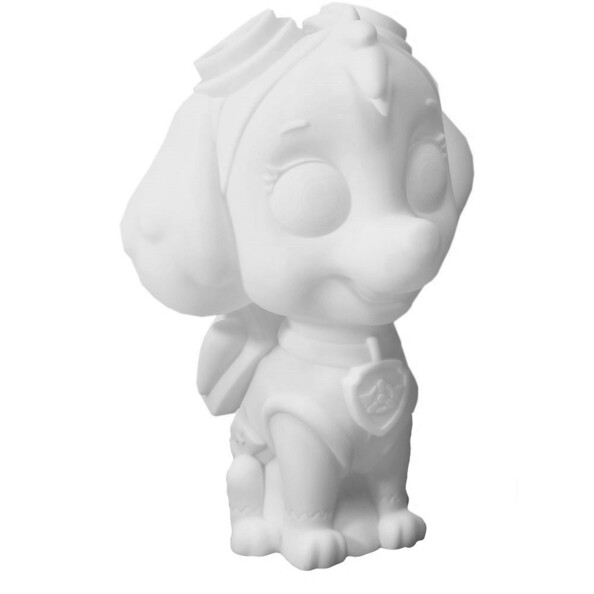 Tirelire à peindre Paw Patrol modèle Skye.