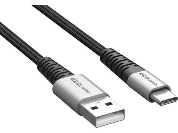 Câble DuraGuard USB-C vers USB-A 1,2 m de la marque EZQuest