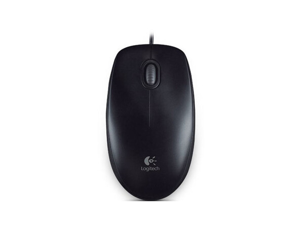 Souris optique filaire ambidextre B100 de la marque Logitech