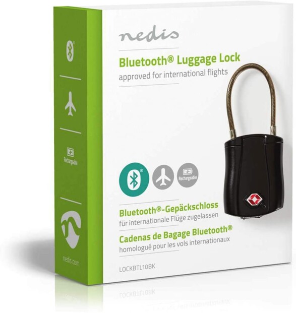 Emballage du cadenas bluetooth Nedis.