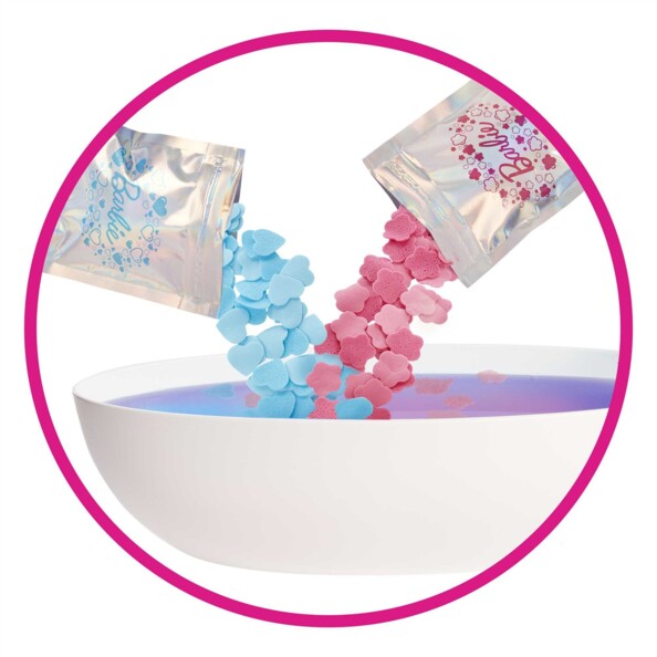 Mélanche de 2 sachets de savon confetti Barbie