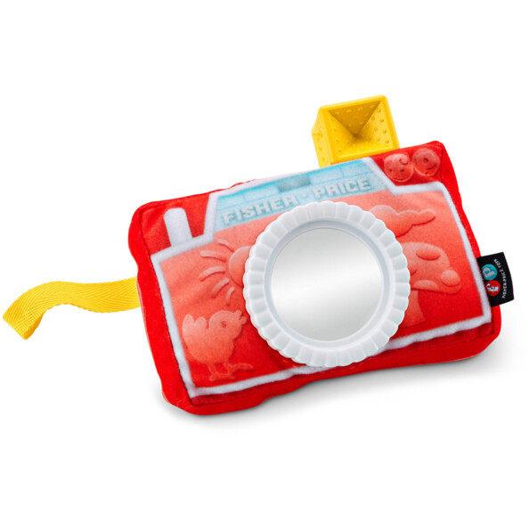 Appareil photo rigolo en peluche.