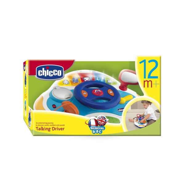 packaging du volant parlant de la marque Chicco