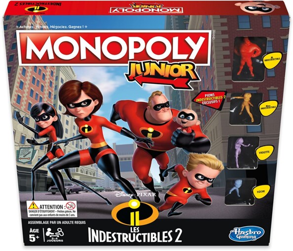 Packaging du Monopoly Junior : Les Indestructibles 2.