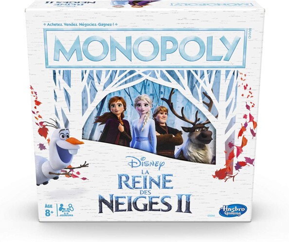 La boîte du Monopoly spécial "La Reine des Neiges 2".