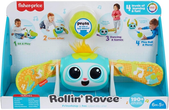 Packaging du robot Rovi mon copain de jeu Fisher Price.