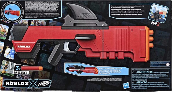 Packaging arrière pistolet nerf Roblox Requin