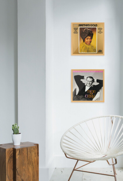 Cadre pour exposer les pochettes des disques vinyles de manière élégante et décorative