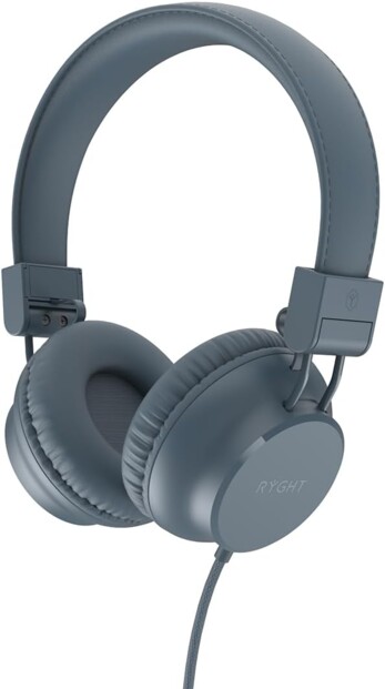 Casque audio filaire NIMA coloris bleu gris de la marque Ryght