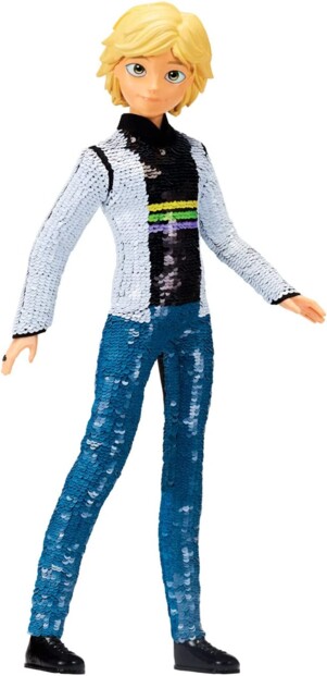 Adrien de la série Miuraculous en tenue de soiirée à sequin