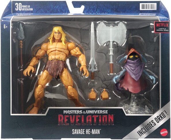 Packaging figurines Maîtres de l’Univers : Musclor et Orko