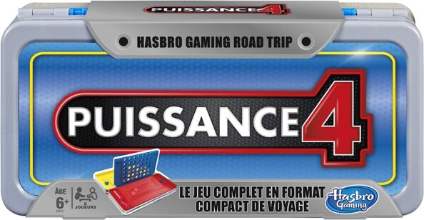 Jeu complet Puissance 4 en format compact de voyage