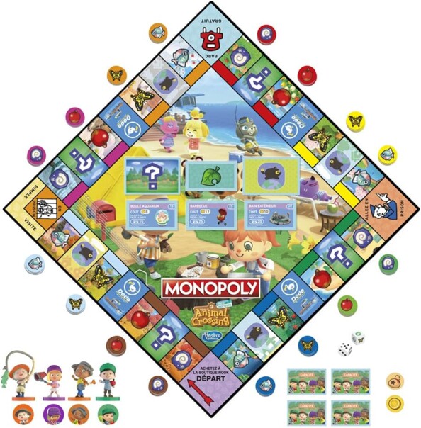 Jeu de stratégie Monopoly univers Animal Crossing