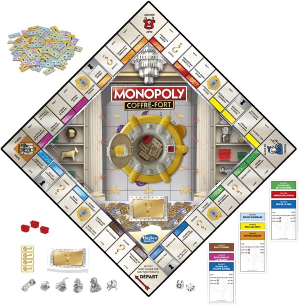 Jeu de plateau édition spéciale Monopoly coffre-fort