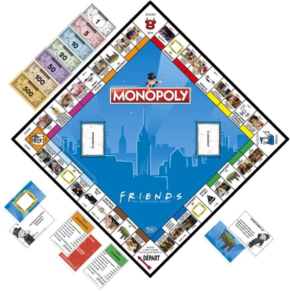 Plateau de jeu Monpoly inspiré de la série TV Friends