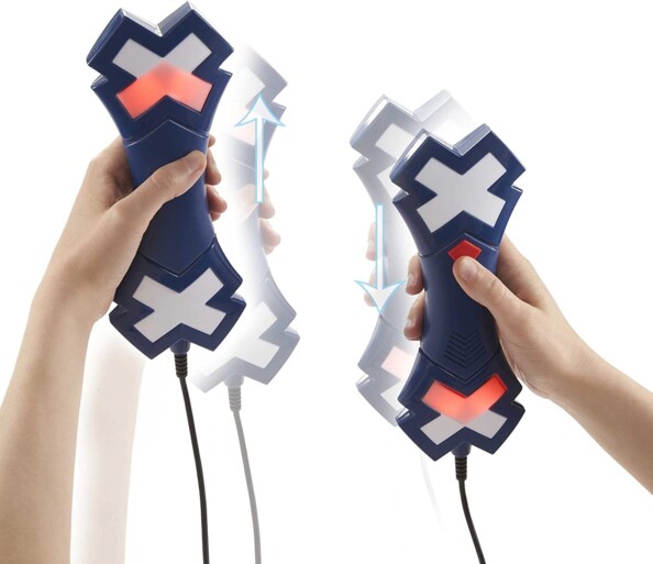 jeu flash folie avec deux manettes en mouvements