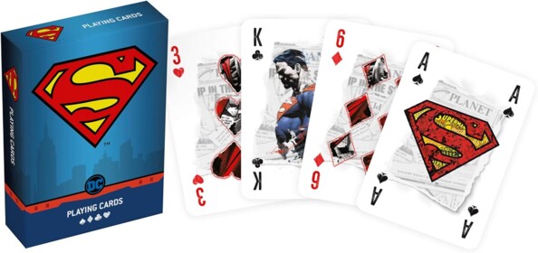 Cartes de poker Superman à jouer ou à collectionner