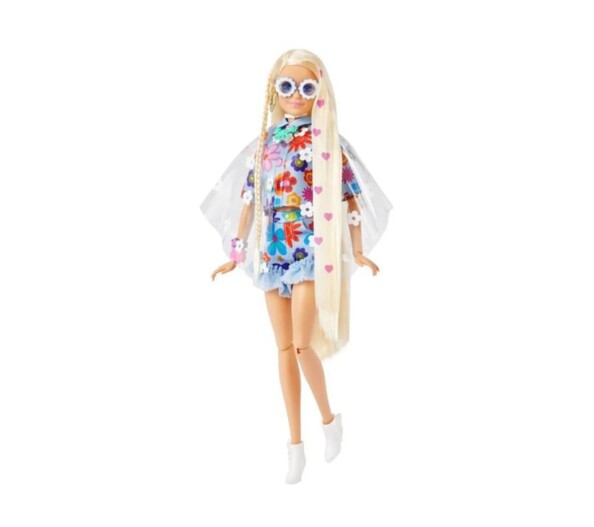 Poupée Barbie Extra avec look 100% fleurs