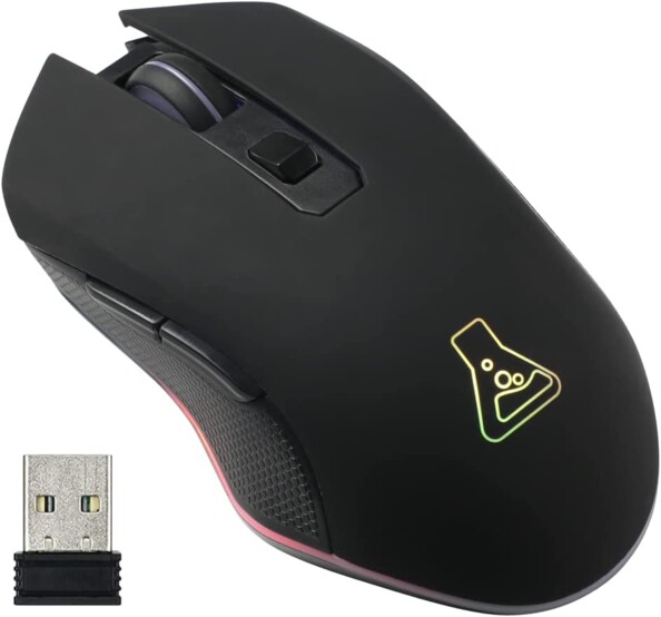 Souris gaming sans fil rétroéclairée Kult Helium WL avec dongle USB de la marque The G-Lab