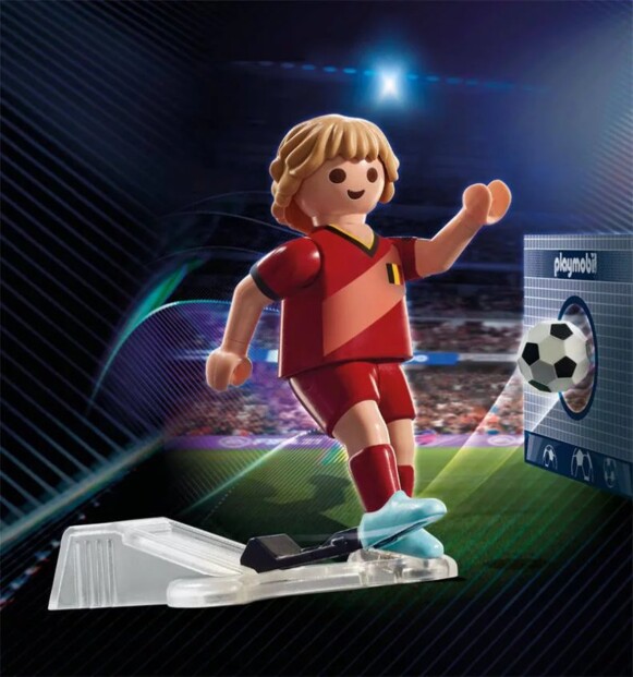 Figurine footballeur Playmobil articulée avec fonction de tir