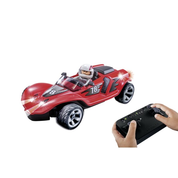 Playmobil- Voiture de Course Rouge Radiocommandée 9090