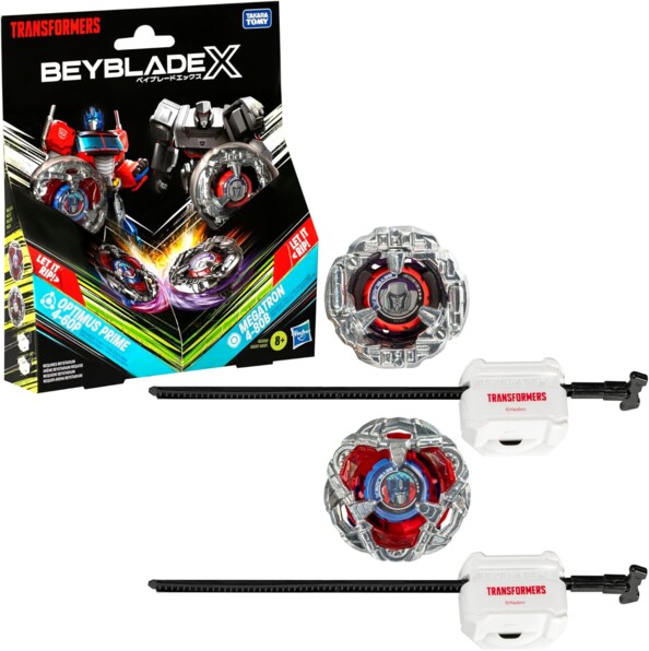 Toupies Transformers Beyblade X Optimus Prime 4-60P vs Megatron 4-80B