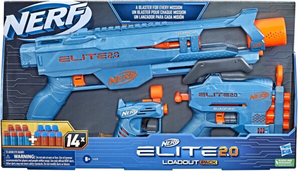 3 blasters Nerf Elite 2.0 Loadout Pack par Hasbro
