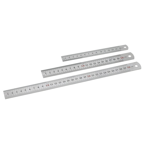 3 règles métalliques 15/20/30 cm de la marque Sintron