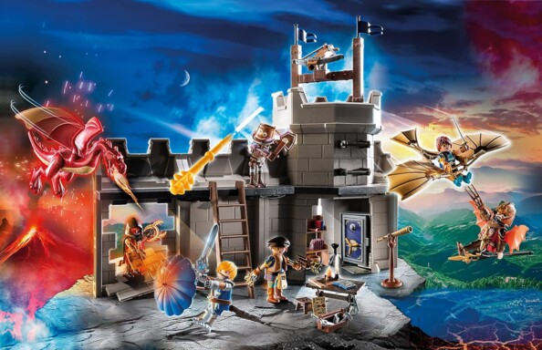 Mise en situation combats des chavaliers Playmobil Noverlmore