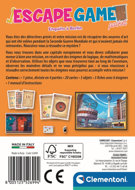 Escape Game Pocket : Enquête à Berlin