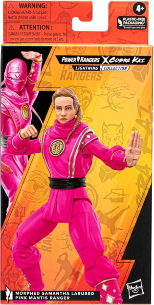 Figurine articulée Morphed Samantha LaRusso Pink Mantis de la marque Hasbro dans son emballage