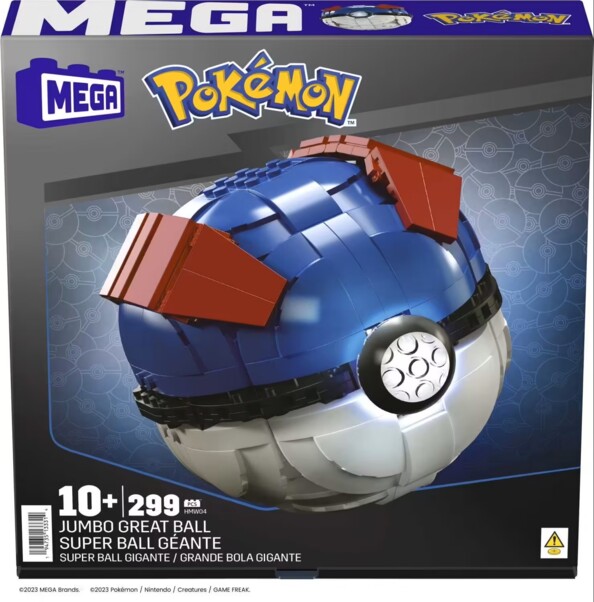 okémon à construire Super Ball Géante par Mega Construx
