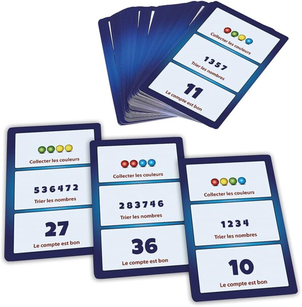 Cartes d'objectifs pour le jeu des billes infernales