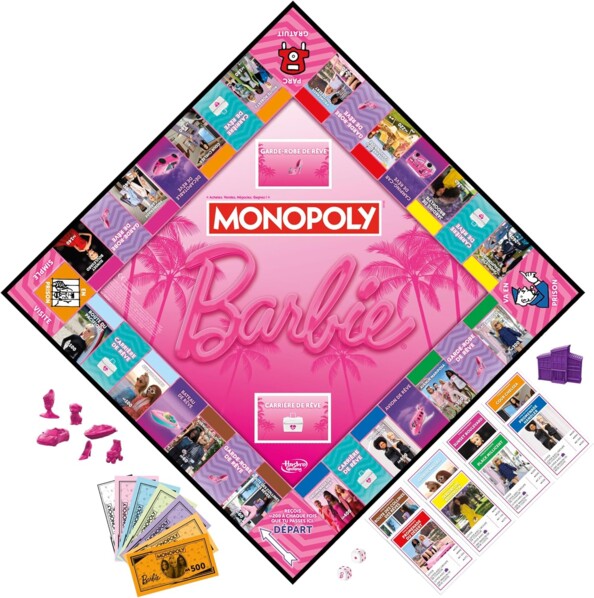 Plateau de jeu Monopoly édition Barbie