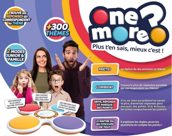 Jeu One More : plus t'en sais, mieux c'est