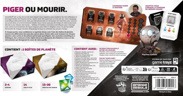 Jeu Unsettled : la boîte de base