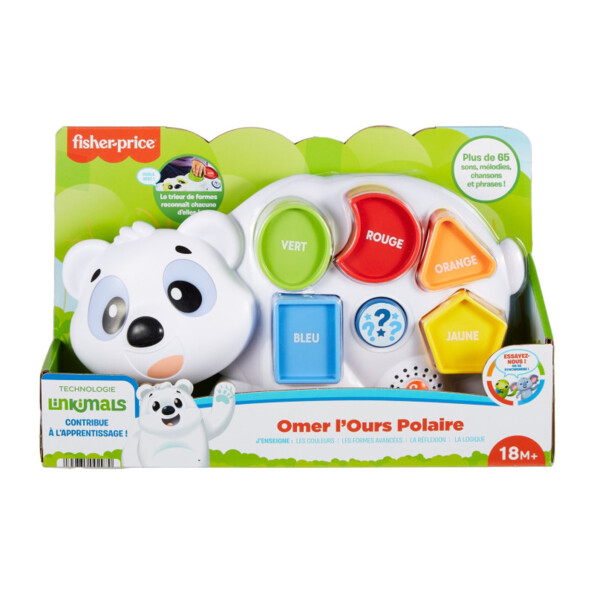 Jouet interactif Omer l’Ours Polaire Fisher-Price Linkimals