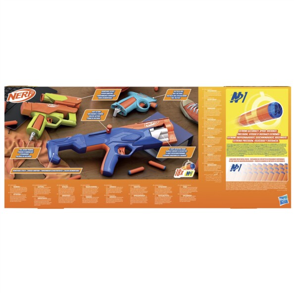 Pack 3 blasters Nerf N Series Gear Up avec 18 fléchettes N1