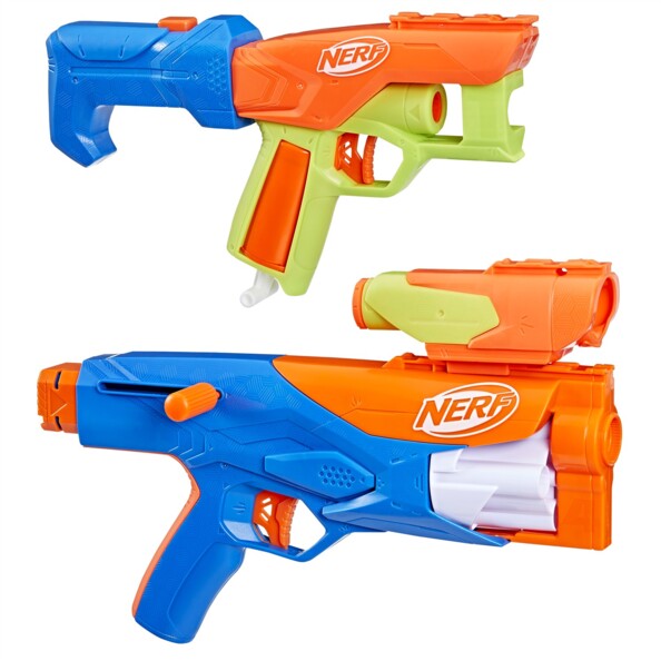Pack 3 blasters Nerf N Series Gear Up avec 18 fléchettes N1