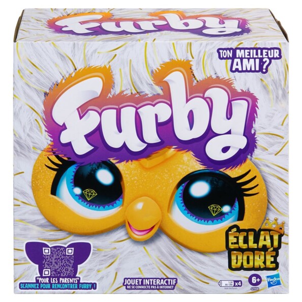 Peluche interactive Furby éclat doré