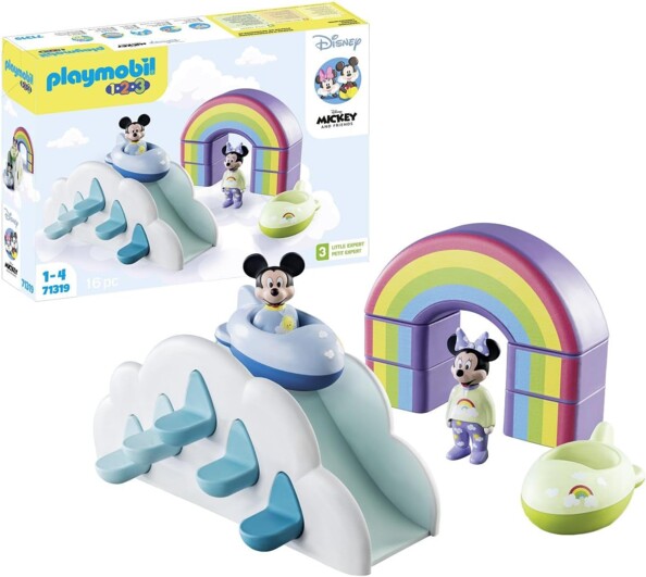 Playmobil 1.2.3 - Maison des nuages de Mickey et Minnie