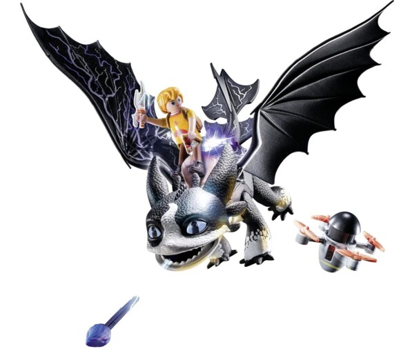 Dragon Playmobil avec effets lumineux et tir de projectiles